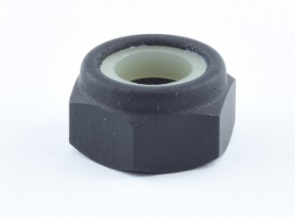 Aluminium - Locknuts black matt